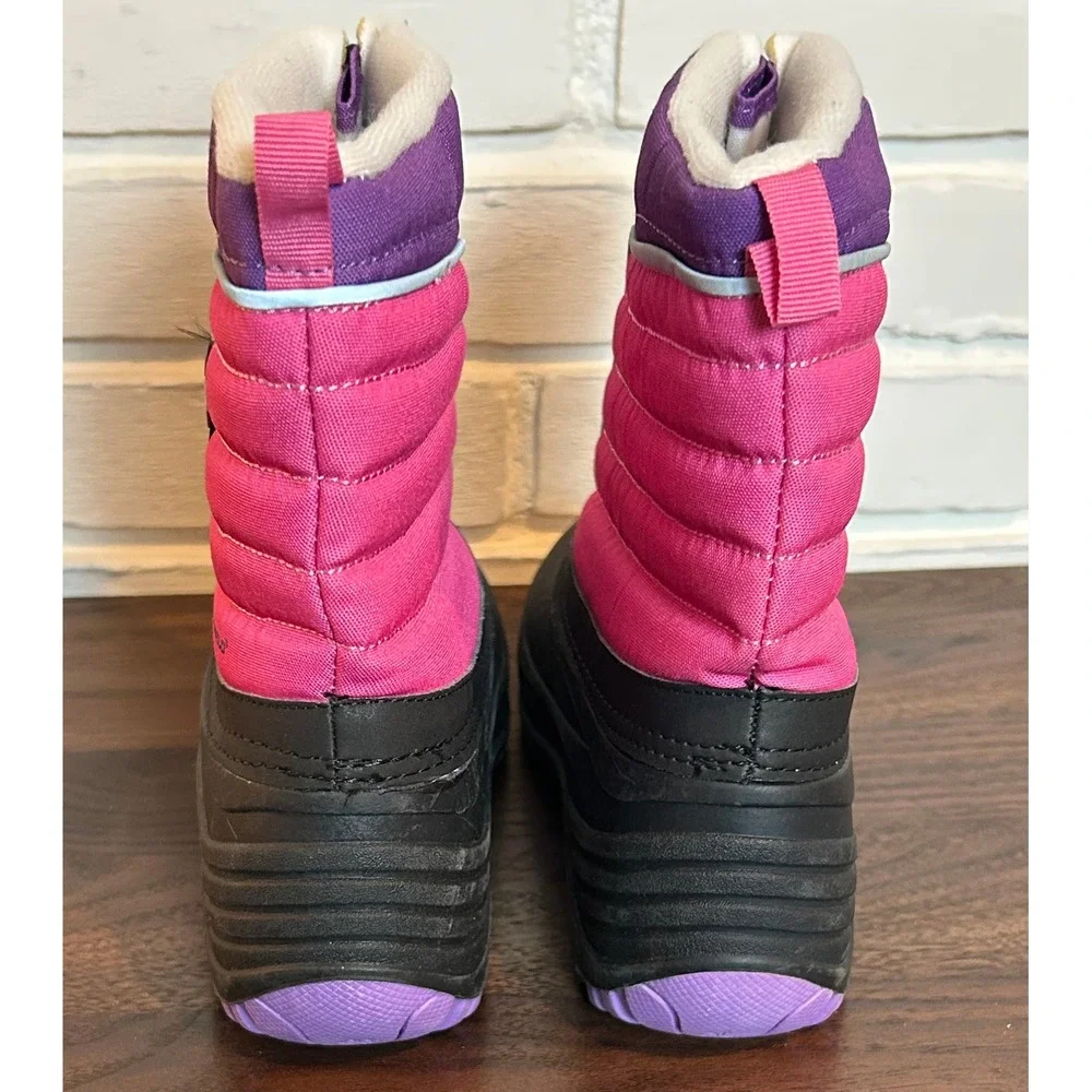 NWT Arctic Shield Kids Pink Purple Snow Boots Waterproof Winter Shoes Size 4 New